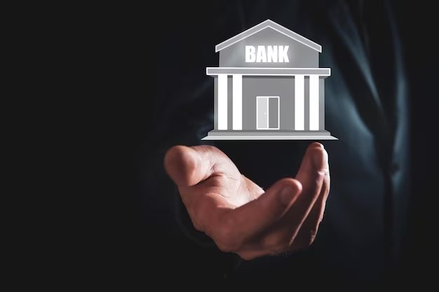 Commercial and investment banks laid down the foundation for the forex market. A person hand in which there is a digital representation of bank.