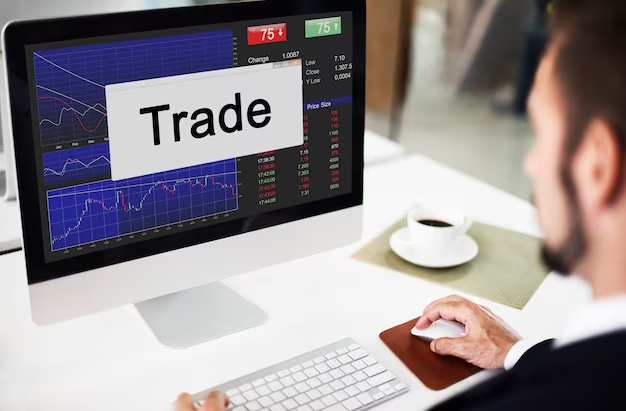 Trade written on computer screen.