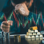 Diagram showing how government bond yields impact forex, gold prices, and stock market valuations.